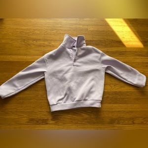 Lilac button up pullover